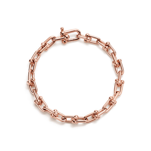 Tiffany HardWear:Kleines Gliederarmband in Roségold