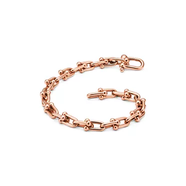 Tiffany HardWear:Pulsera de eslabones pequeños de oro rosa, 3