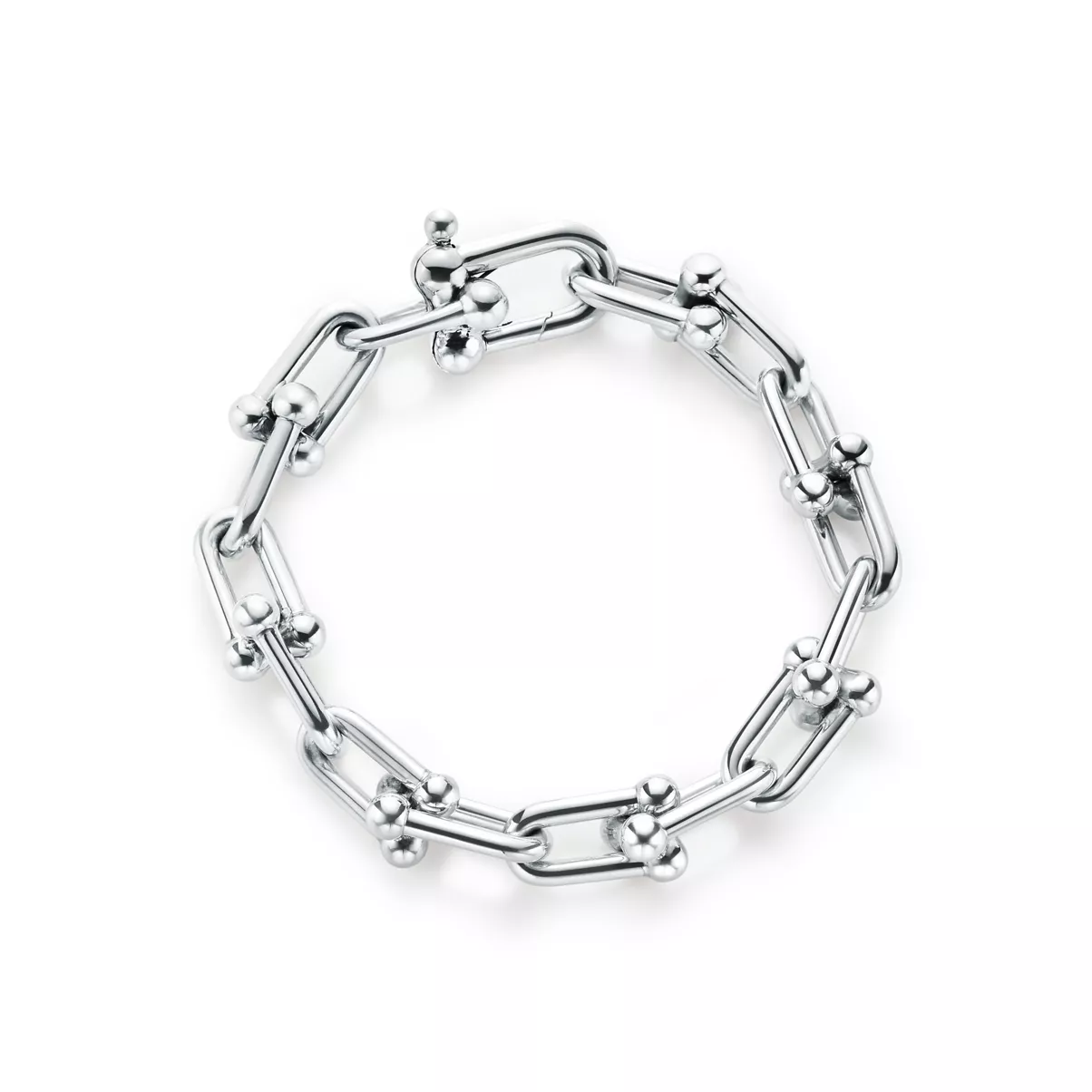 Large Link Bracelet in Sterling Silver