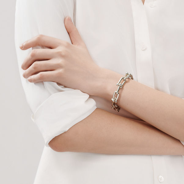 Tiffany HardWear:Gliederarmband, große Glieder in Sterlingsilber