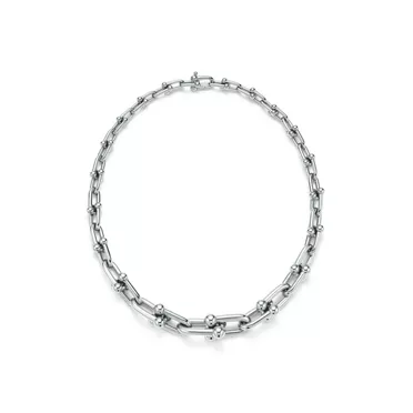 Tiffany HardWear:Graduated Link Necklace in Sterling Silver, 3