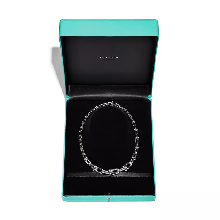 Tiffany HardWear:Graduated Link Necklace in Sterling Silver, 5