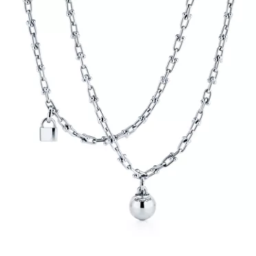 Tiffany HardWear:Small Wrap Necklace Tiffany HardWear Ball Necklace In Sterling Silver., 2