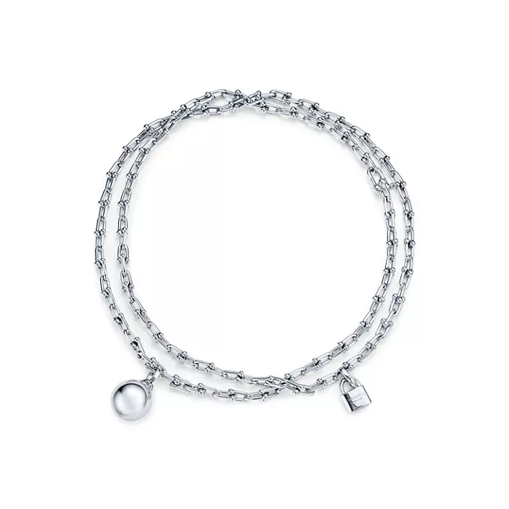 Tiffany HardWear:Small Wrap Necklace Tiffany HardWear Ball Necklace In Sterling Silver., 4