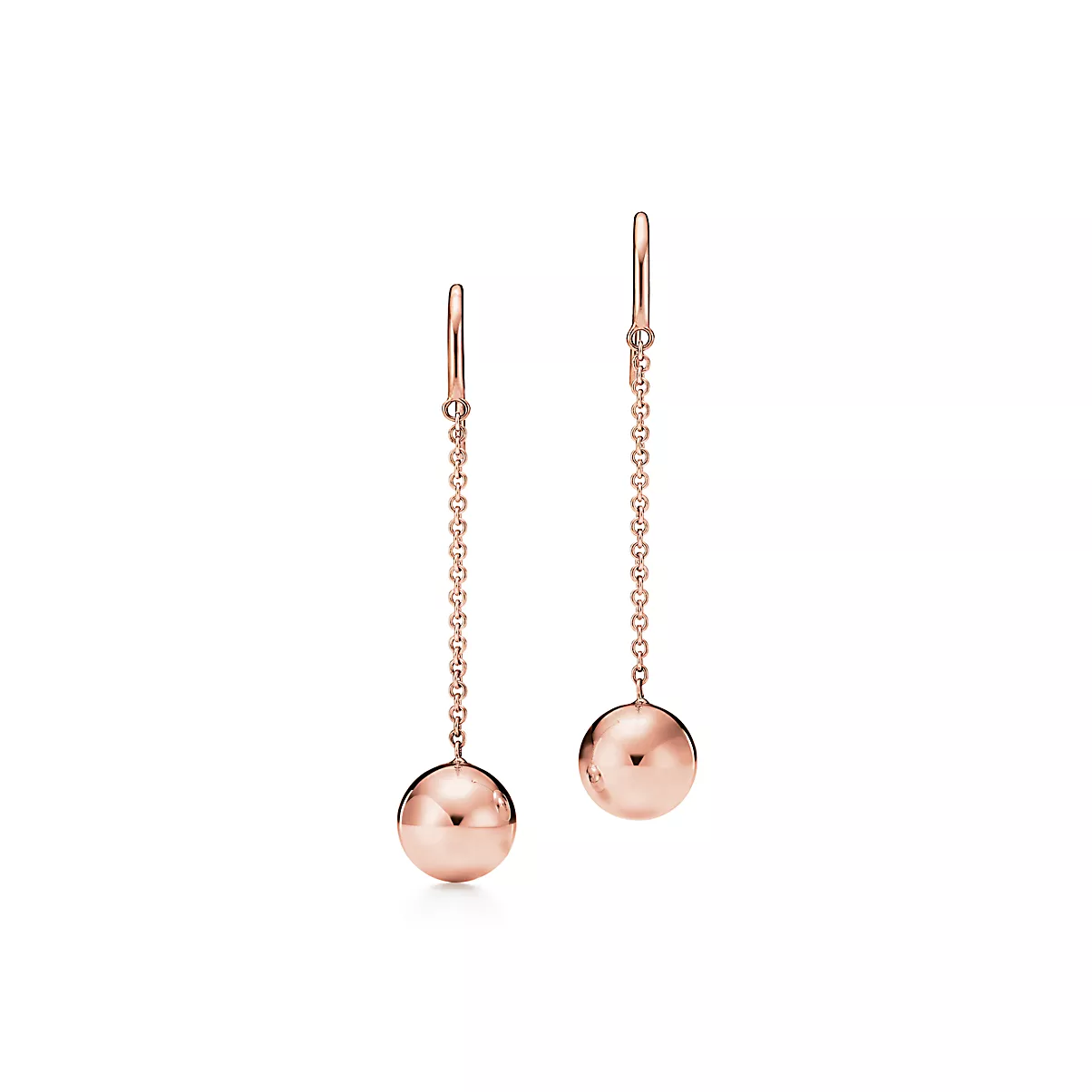 Tiffany HardWear Earrings 18K 로즈 골드 No Gemstone One Scale