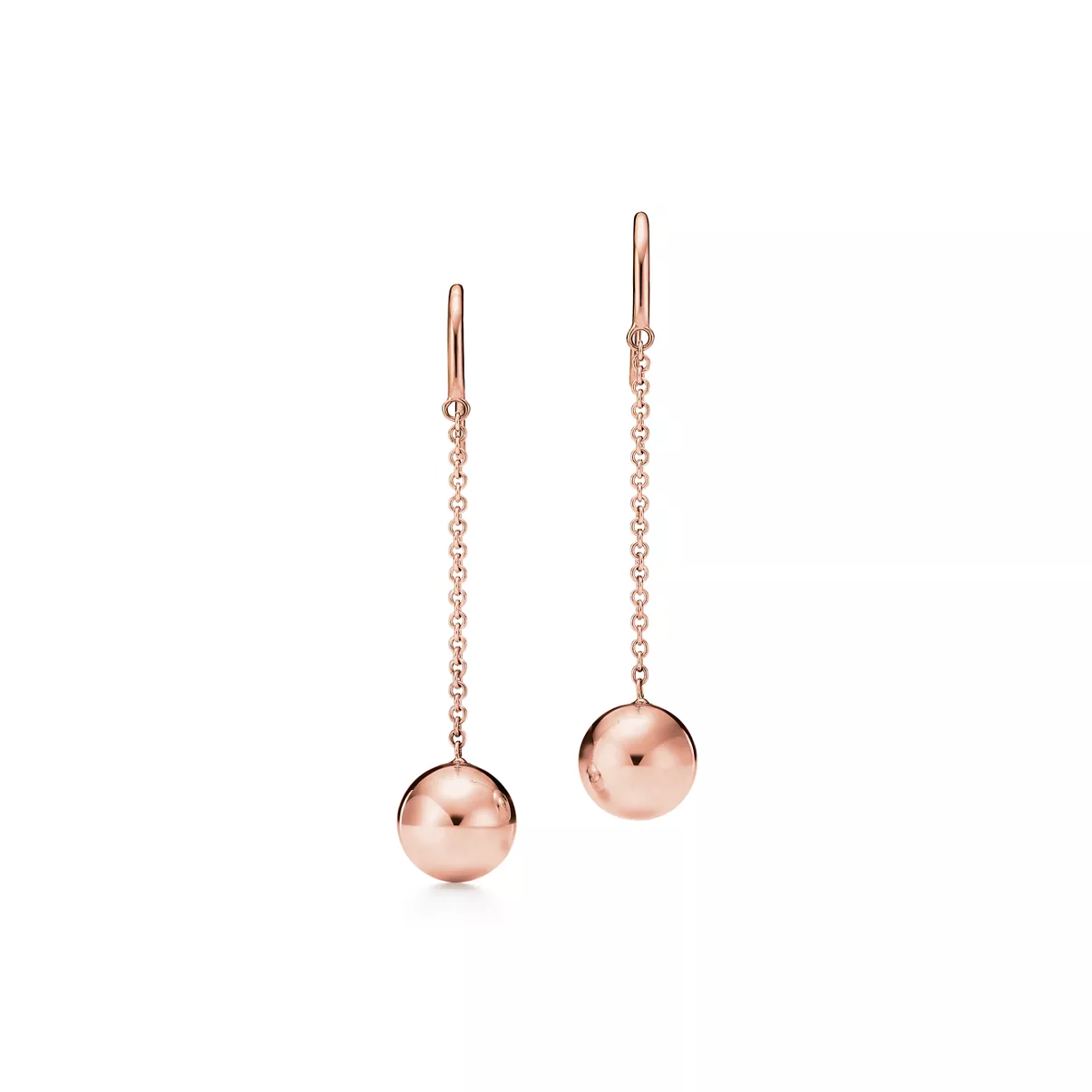 Ball Hook Earrings in Rose Gold