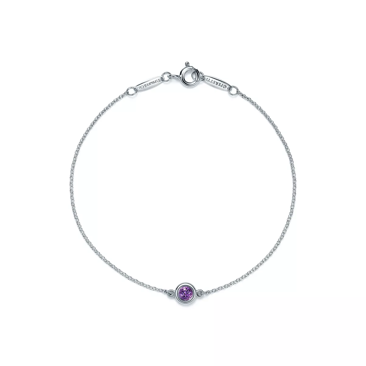 Color by the Yard Armband mit Amethyst in Silber