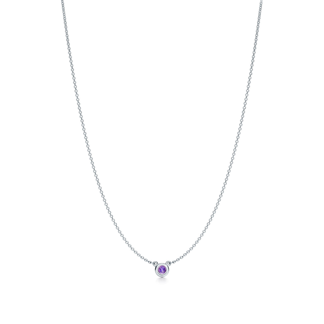 Elsa Peretti®:Color by the Yard Amethyst Pendant in Silver image number 0