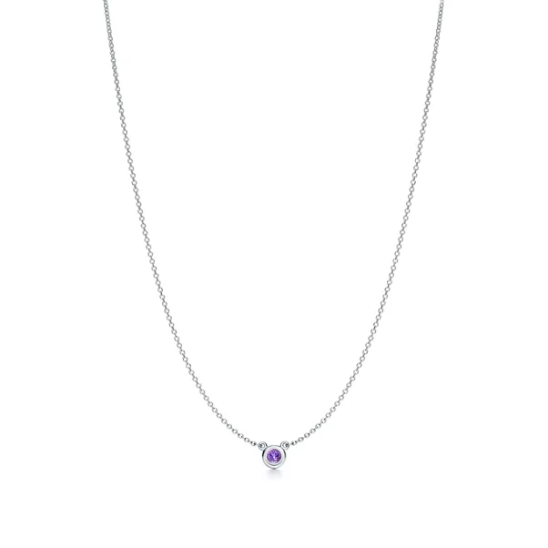 Color by the Yard Amethyst Pendant in Silver