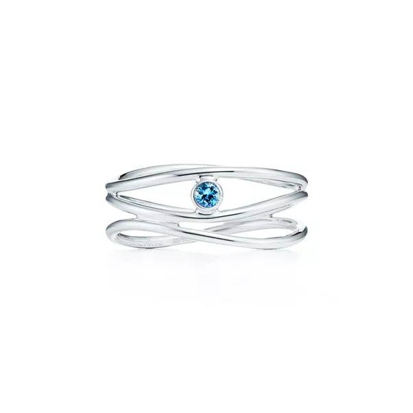 Wave dreireihiger Ring 