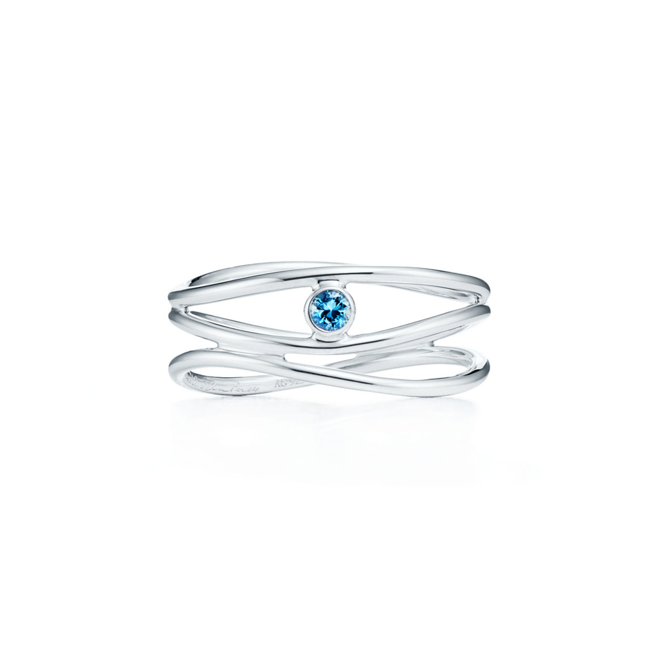 Wave dreireihiger Ring 