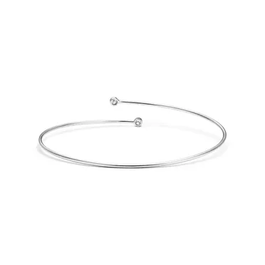 Elsa Peretti®:Diamond Hoop Single-row Bangle, 3