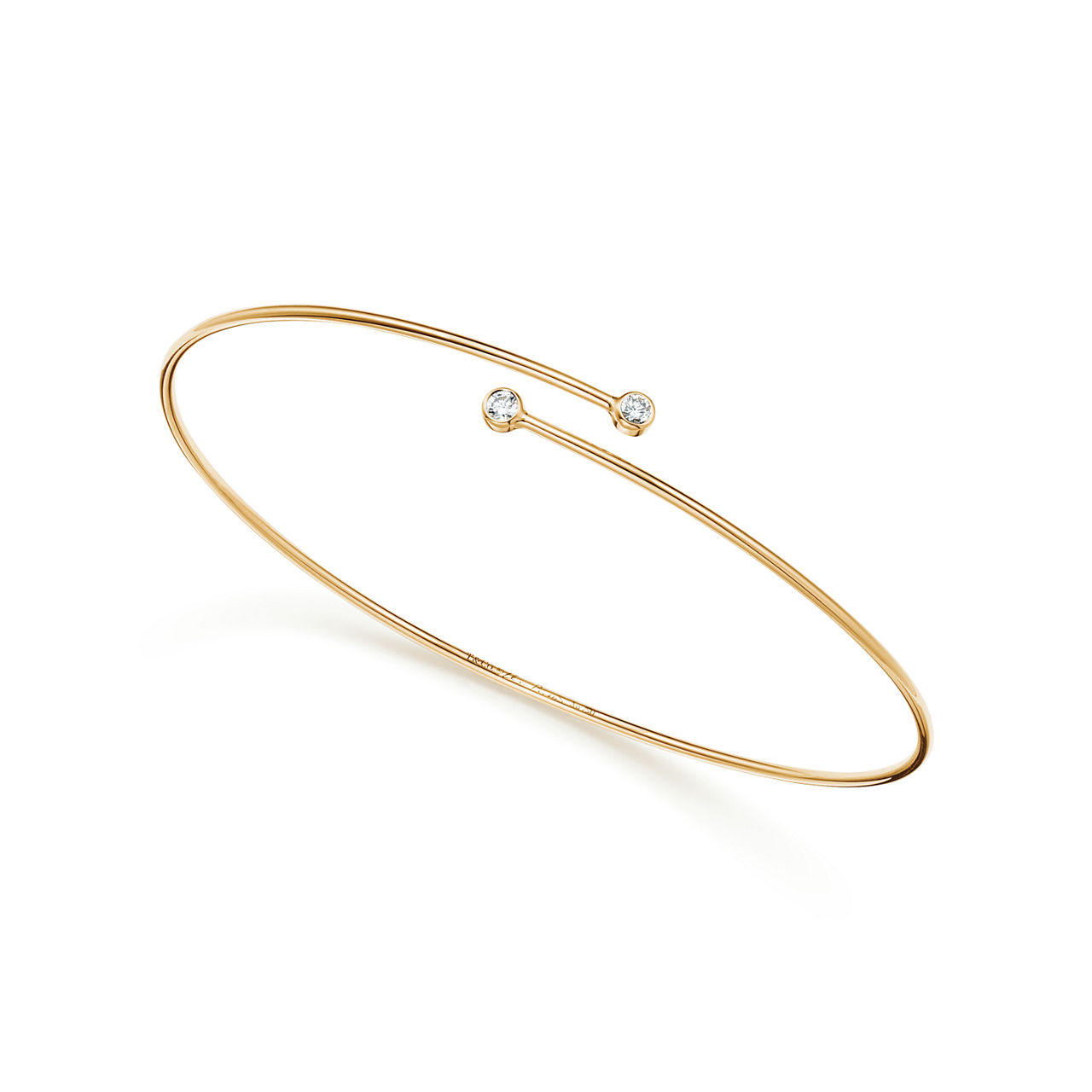 Elsa Peretti®:Diamond Hoop Single-row Bangle image number 2