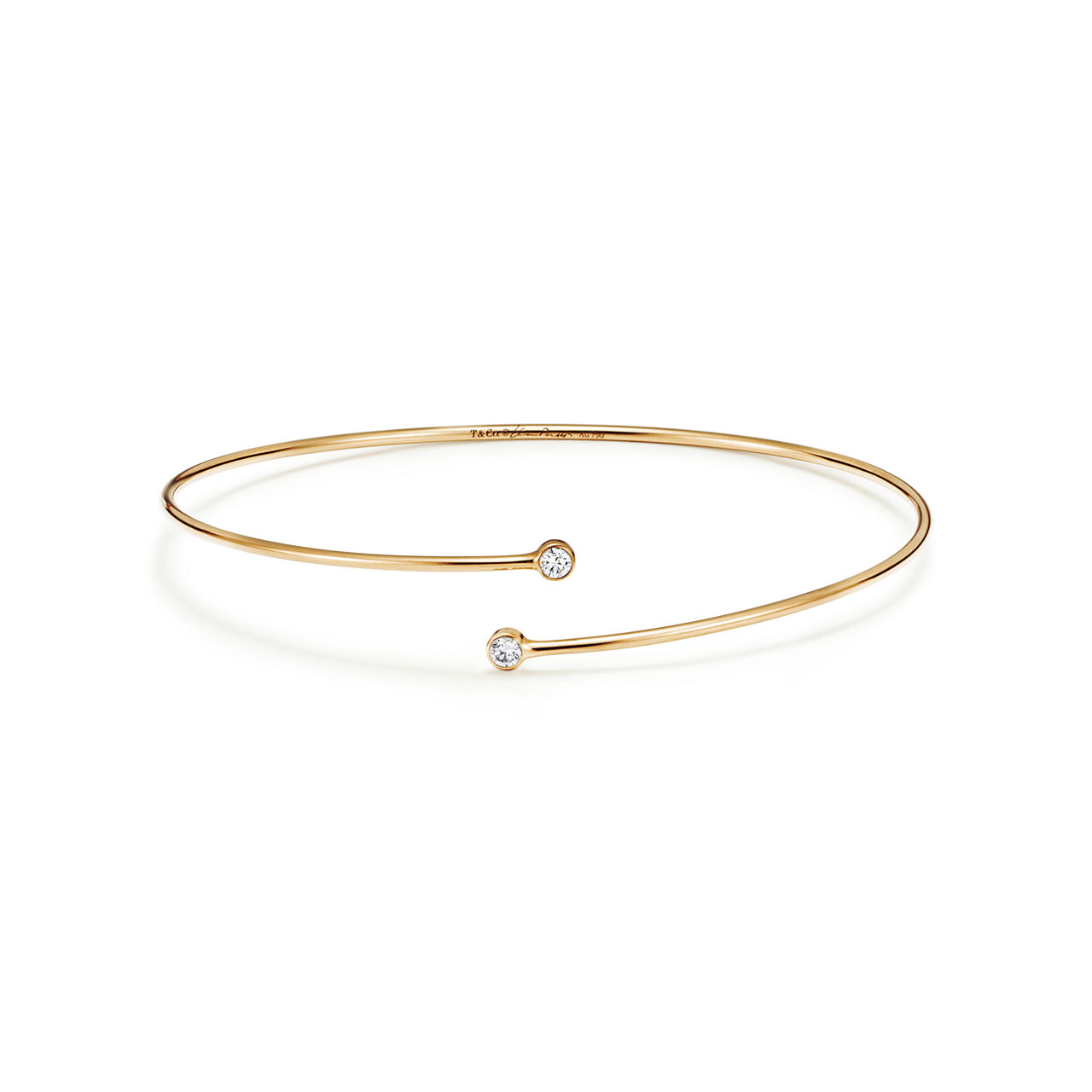Pulsera de una vuelta Diamond Hoop 