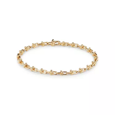 Tiffany HardWear:Micro Link Bracelet in Yellow Gold, 3