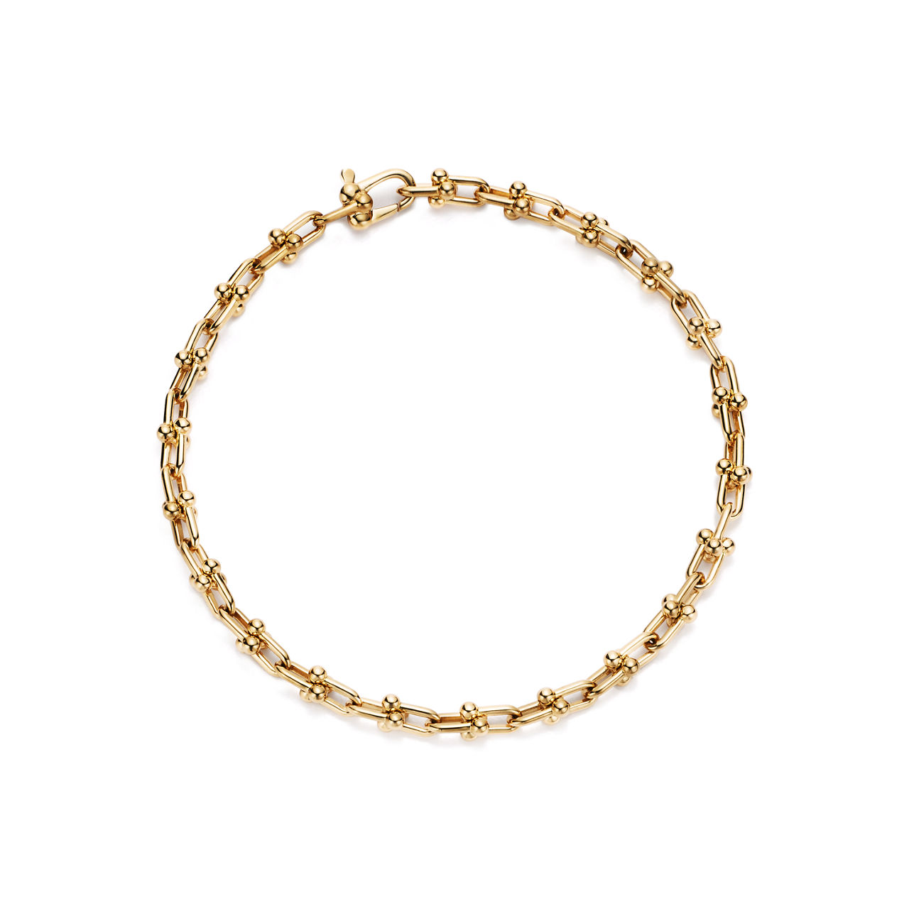 Tiffany HardWear:Bracelet à micro-maillons en or jaune 18 carats numéro dimage {1}
