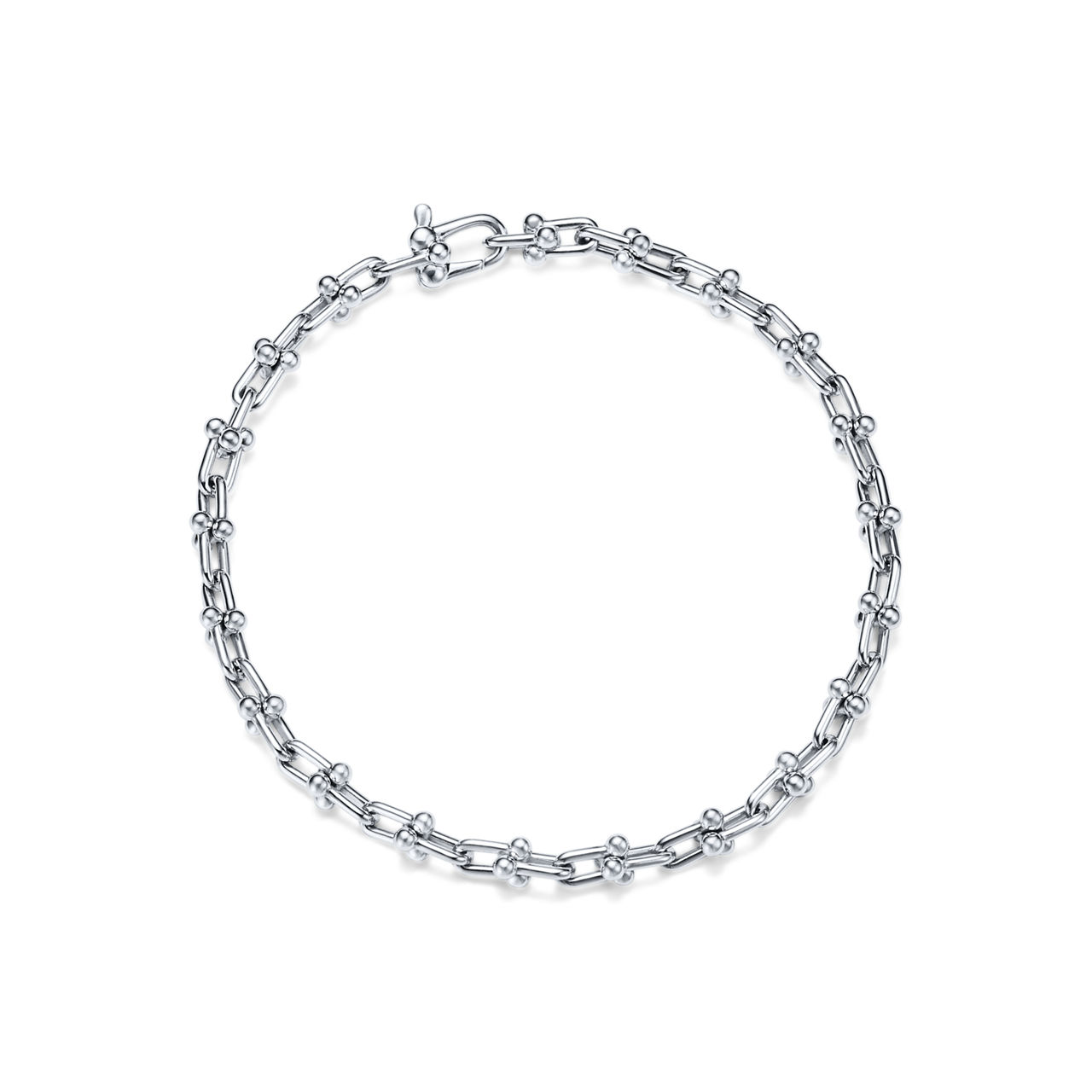 Tiffany HardWear:Bracelet à micro-maillons en argent 925 millièmes numéro dimage {1}