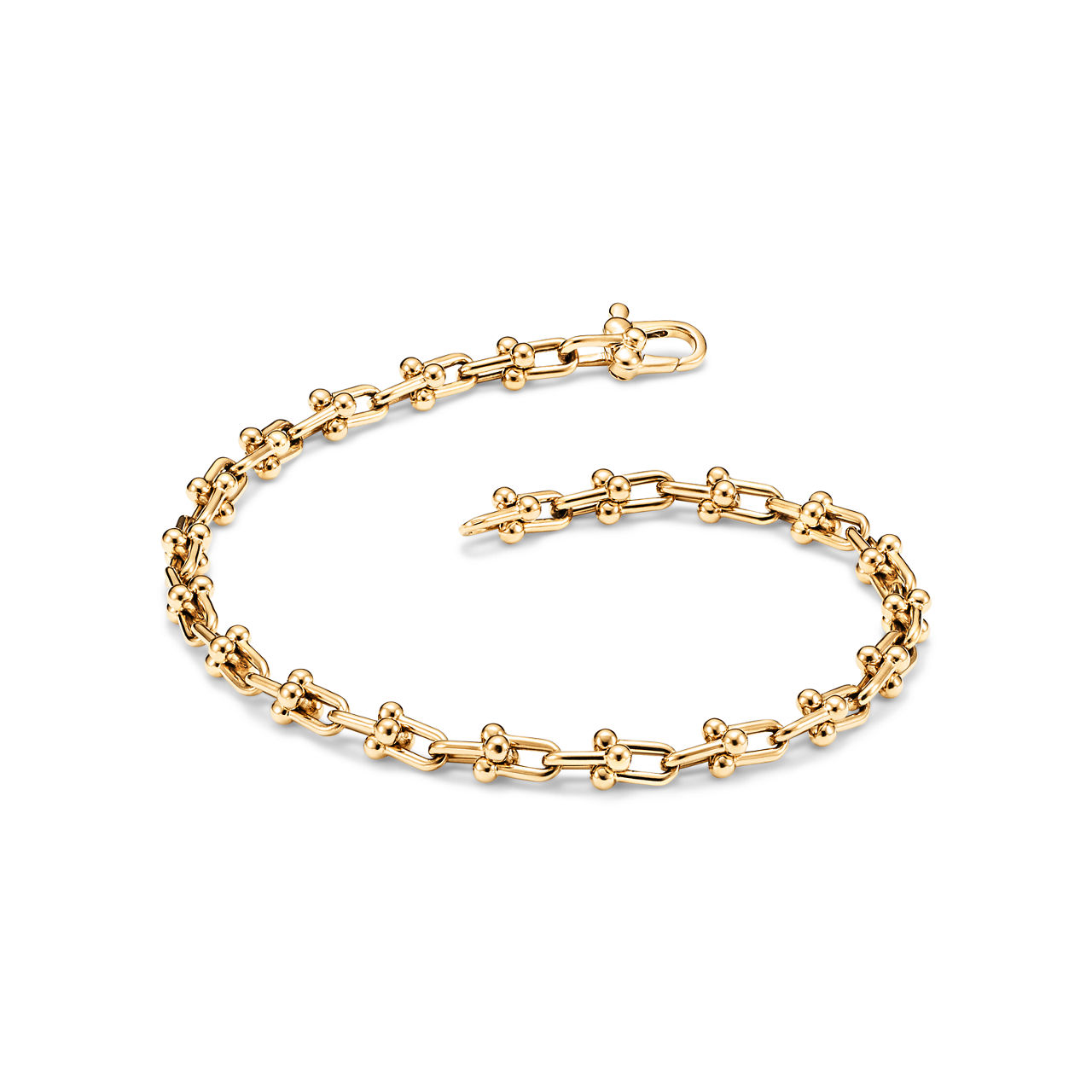 Tiffany HardWear:Schmales Gliederarmband in Gelbgold Bildnummer 2