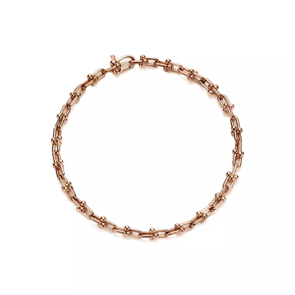 Micro Link Bracelet in Rose Gold