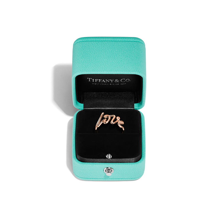 Collezione Graffiti di Paloma Picasso®:Anello Love in oro rosa, piccolo numero immagine 4