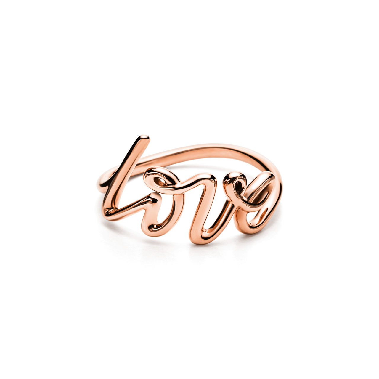 Paloma's Graffiti:Love Ring in Rose Gold, Small image number 0