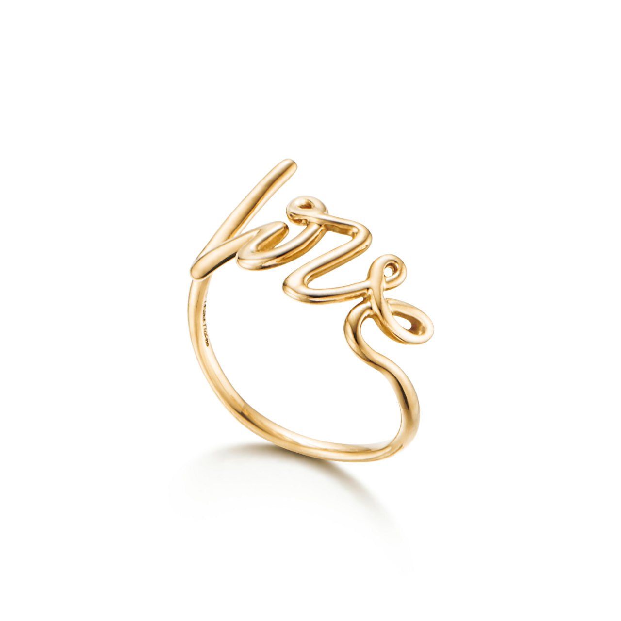 Paloma's Graffiti:Love Ring in Yellow Gold, Small | Tiffany & Co. US