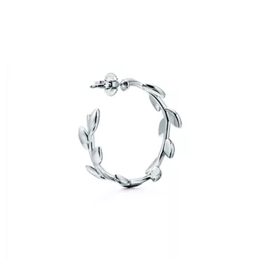 Paloma Picasso®:Olive Leaf Hoop Earrings, 3