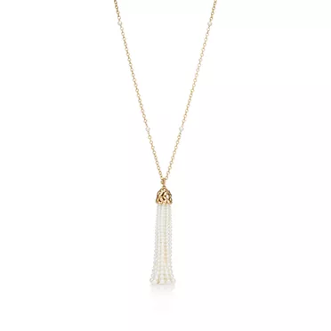 Paloma Picasso®:Olive Leaf Pearl Tassel Necklace, 2