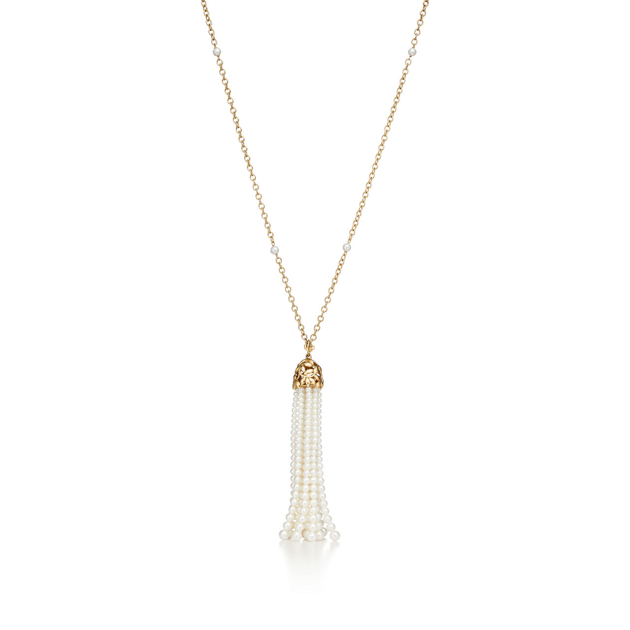 Paloma Picasso®:Olive Leaf Pearl Tassel Necklace  image number 0