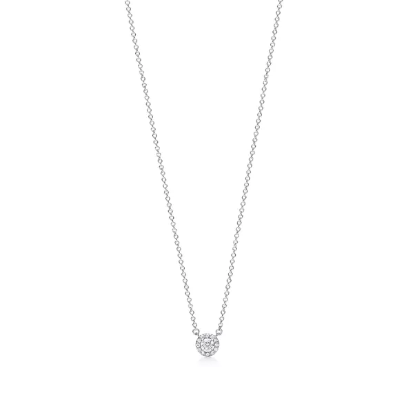 Colgante de platino con diamantes