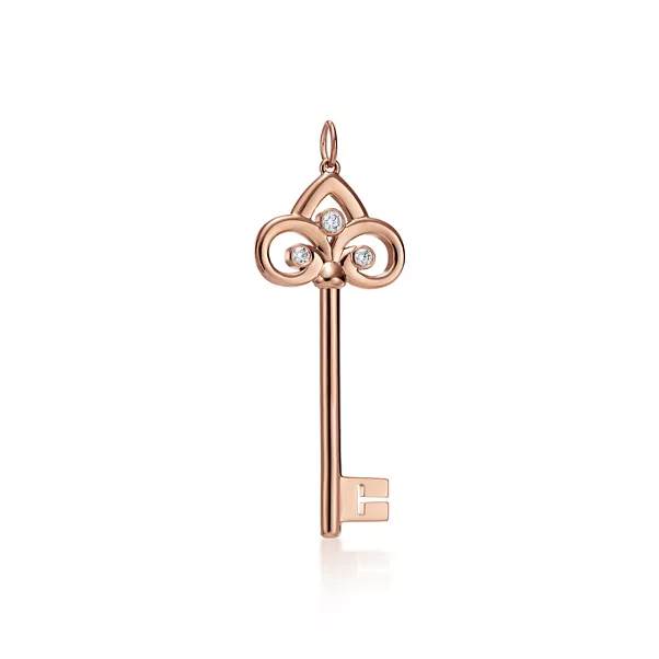  Pendentif clé Fleur de Lis 