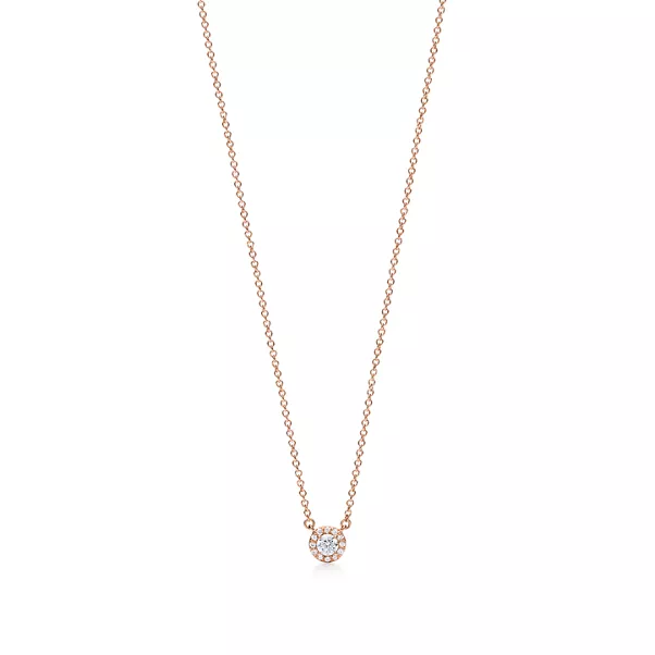 Pendant in Rose Gold with Diamonds