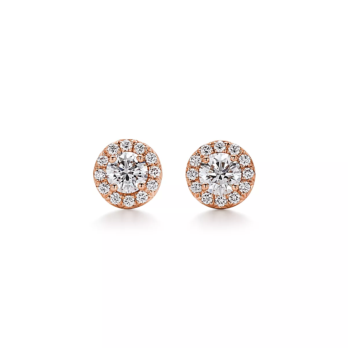 Tiffany Soleste Earrings 18K 로즈 골드 다이아몬드 S
