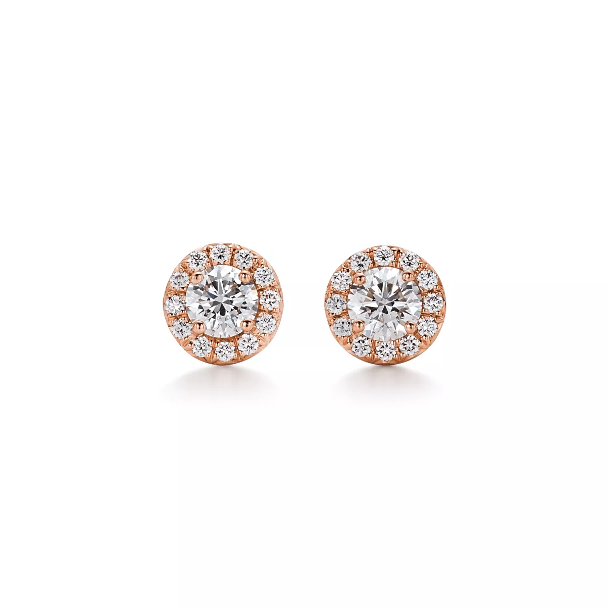 Earrings in Rose Gold with Diamonds