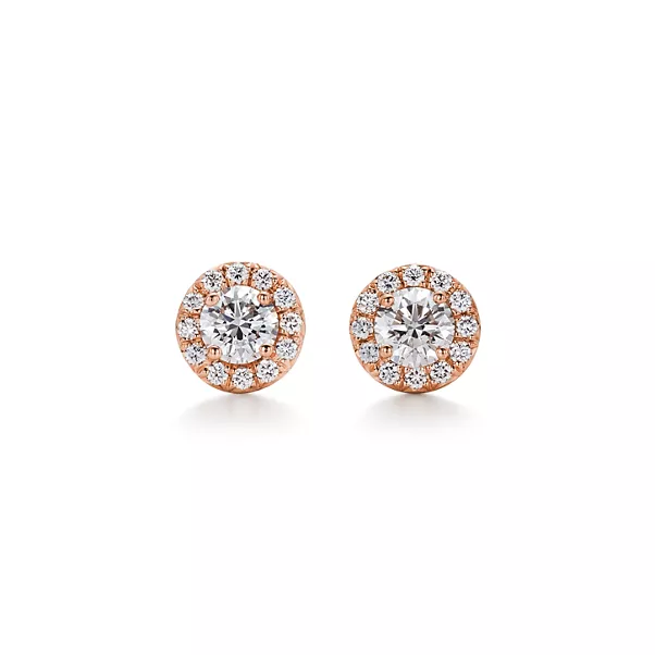 Earrings in Rose Gold with Diamonds