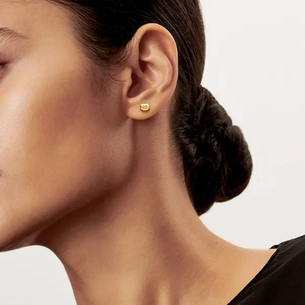Bean Design Earrings 