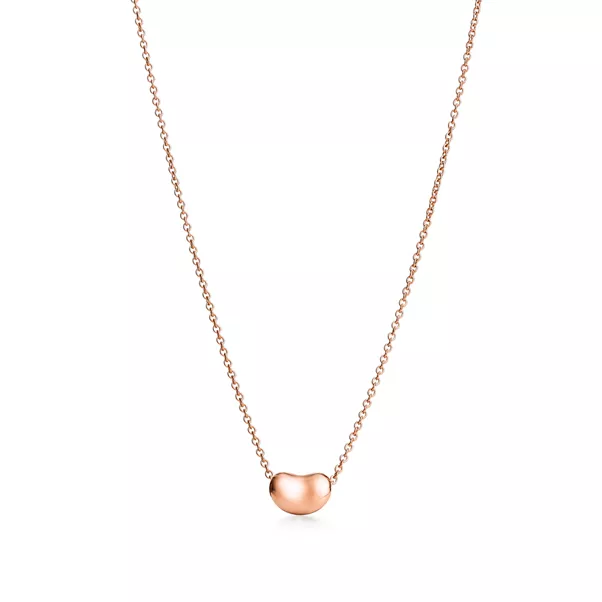 Bean Design Anhänger in Roségold, 6.5 mm