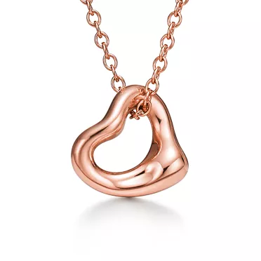 Elsa Peretti&reg;:Colgante Open Heart en oro rosa, 7 mm, 2