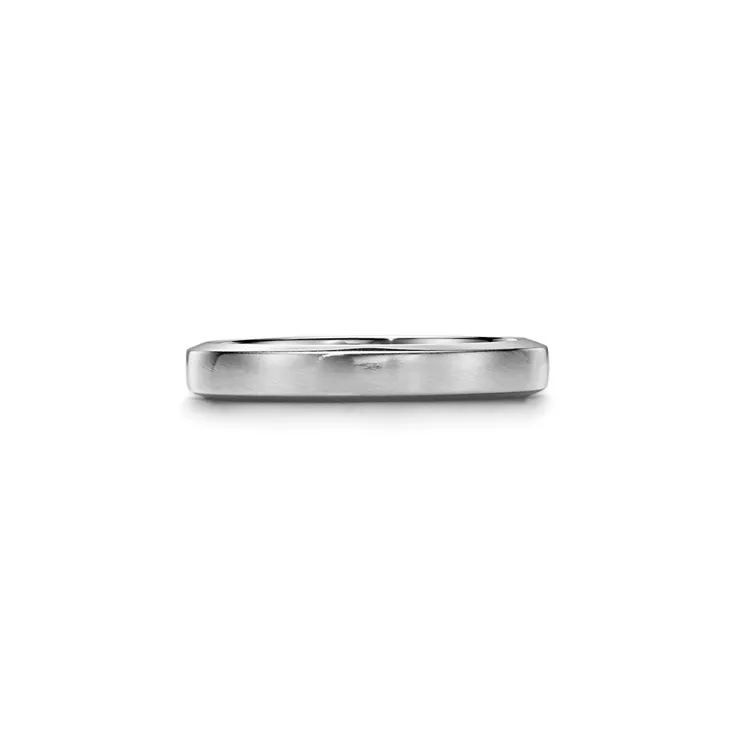 The Charles Tiffany Setting:Satin Finish Ring in Platinum with a Diamond, 3 mm, 4