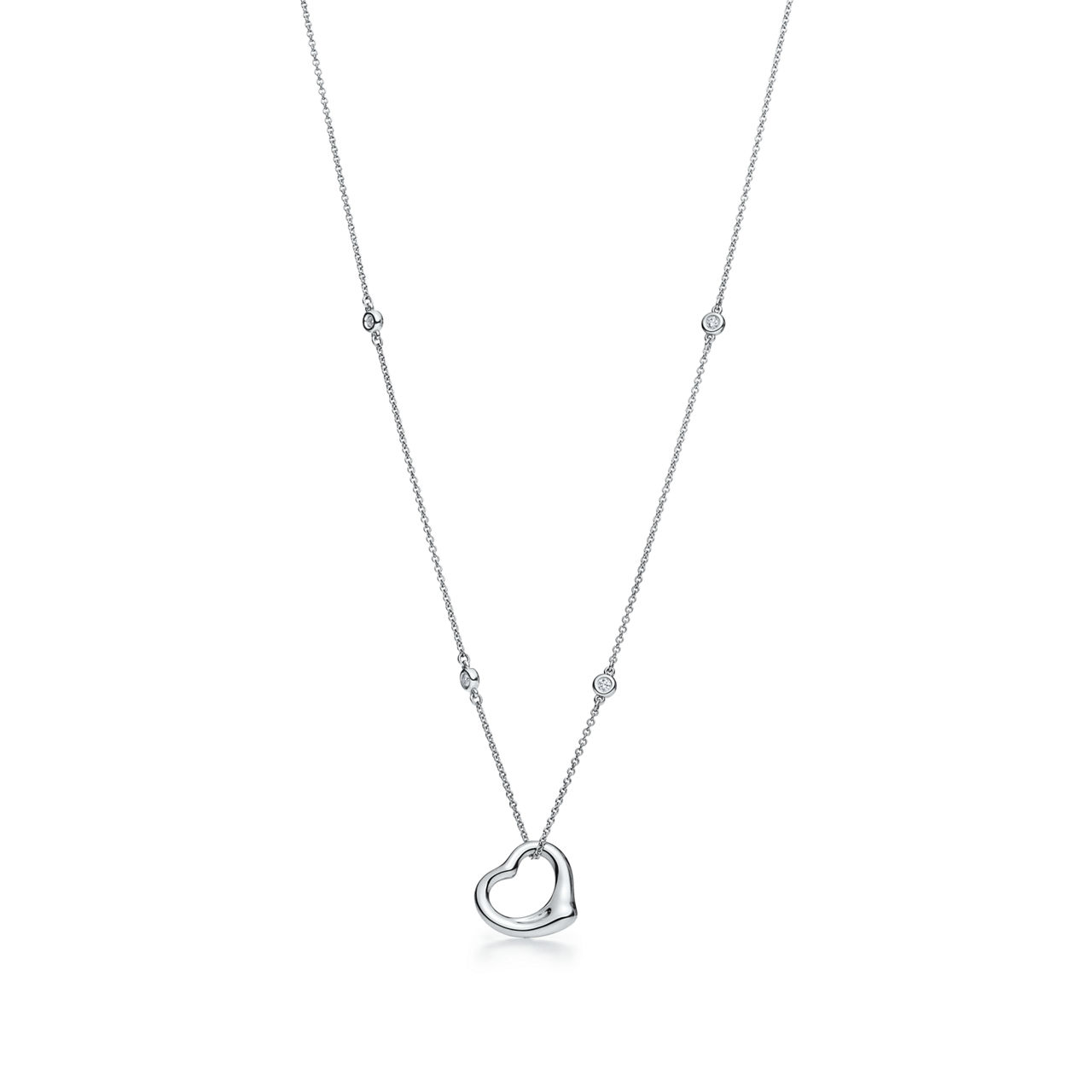 Elsa Peretti®:Diamonds by the Yard® Open Heart Pendant  image number 0