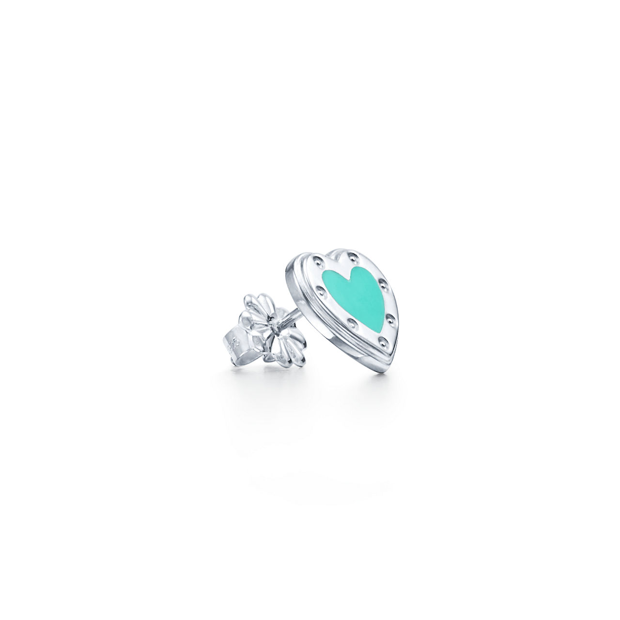 Love Herzohrringe in Tiffany Blue® in Silber, Mini