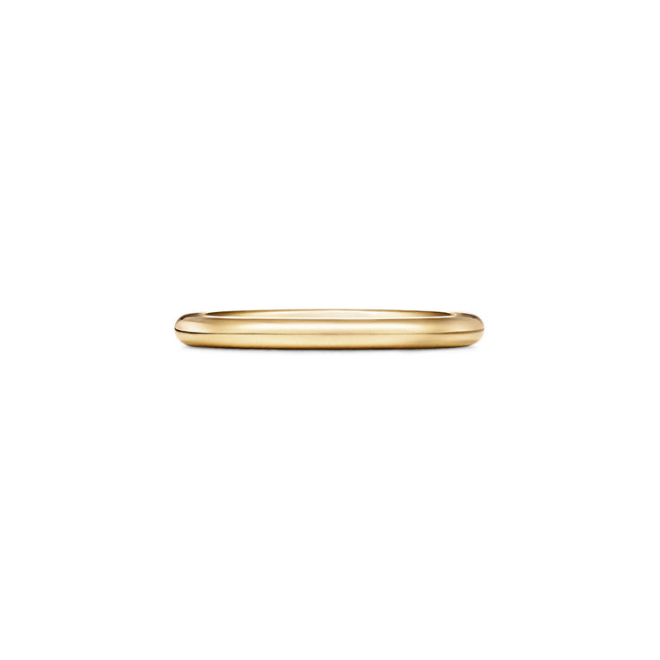 Tiffany Forever:Wedding Band Ring in Yellow Gold with Diamonds, 2 mm Wide image number 4