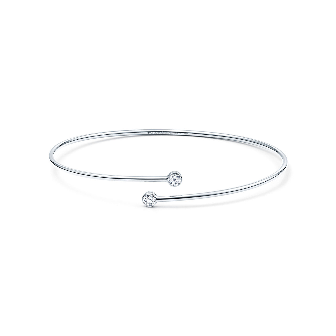 Elsa Peretti®:Diamond Hoop Single-row Bangle  image number 0