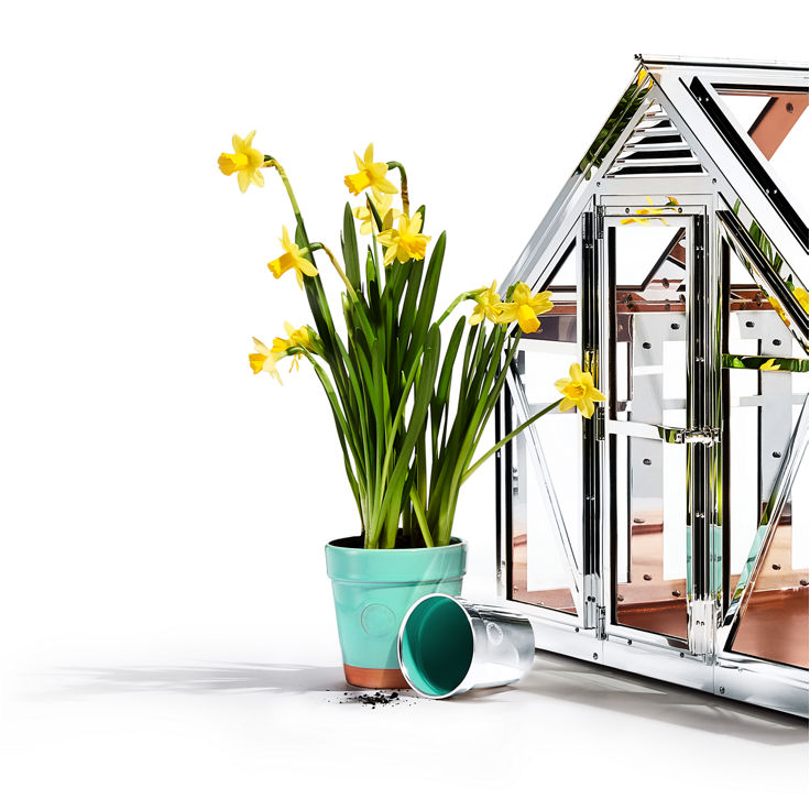 Everyday Objects:Sterling Silver Flowerpot image number 1