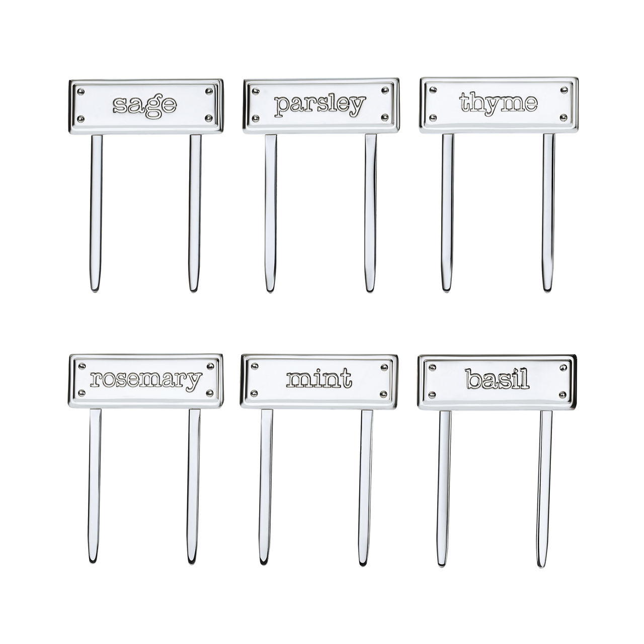 Sterling Silver Herb Markers