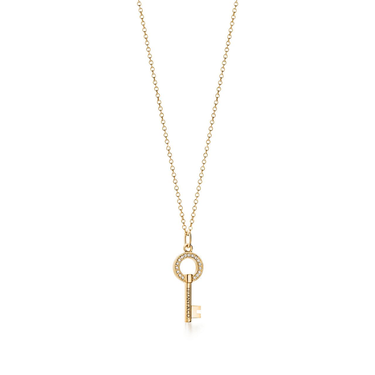 Tiffany Keys:Modern Keys Open Round Key Pendant  image number 2