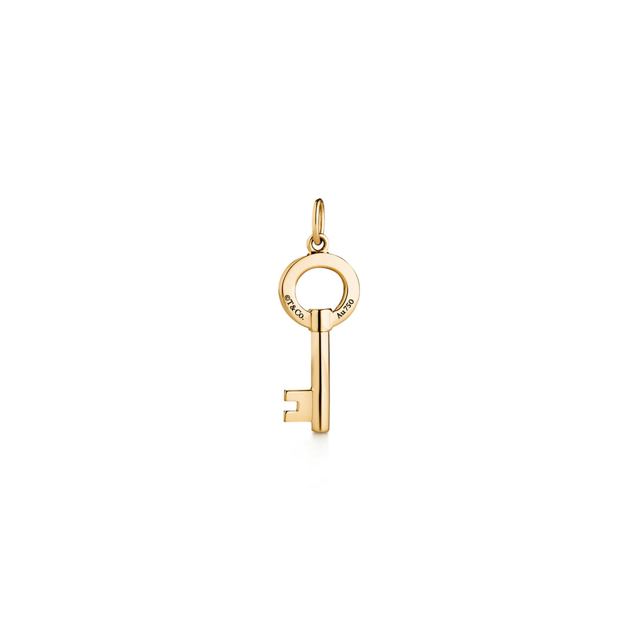 Tiffany Keys:Modern Keys Open Round Key Pendant  image number 3