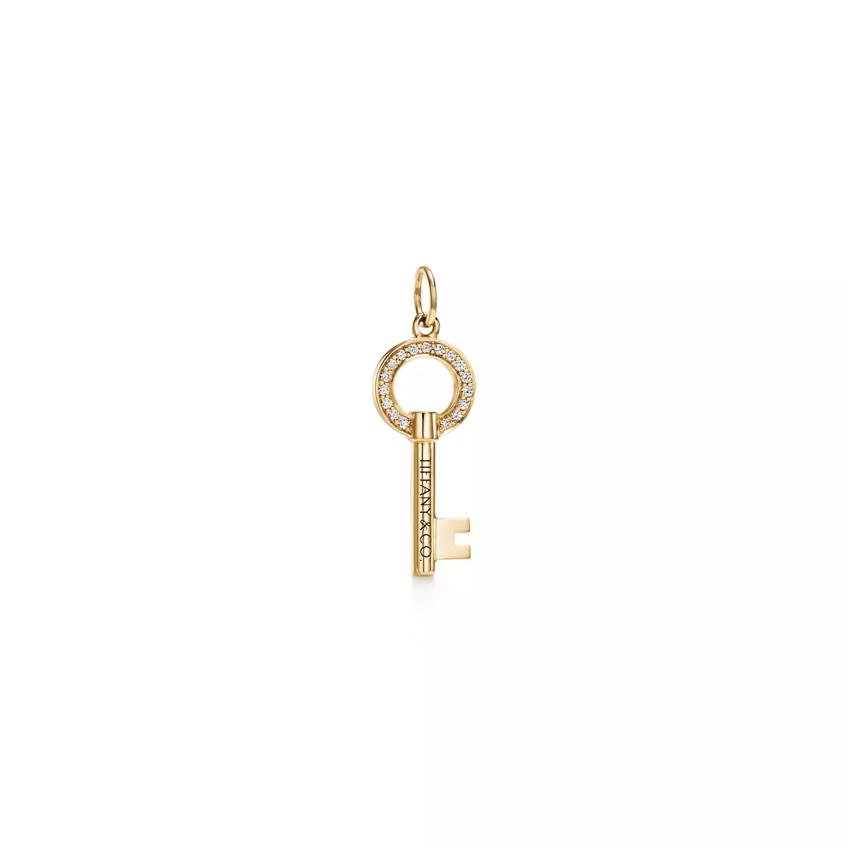 Modern Keys Open Round Key Pendant 