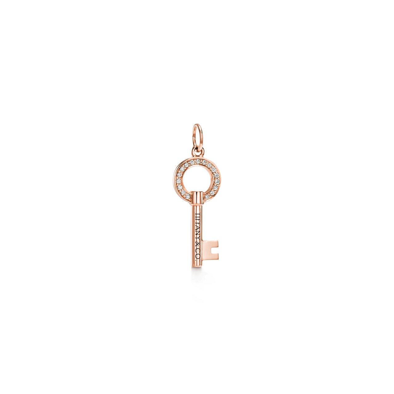 Tiffany Keys:Modern Keys Open Round Key Pendant  image number 0