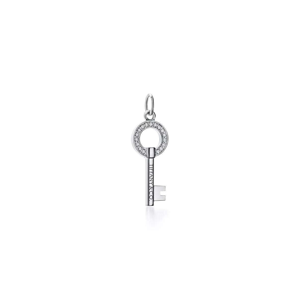 Modern Keys Open Round Key Pendant 